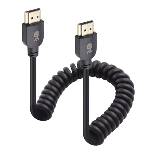 Cable Matters 48Gbps 8K HDMI Coiled Cable 1-3ft with 8K@60Hz, 4K@240Hz and HDR Support, HDMI Cable Coiled for PS5, Xbox Series X/S, RTX4080/4090, RX 7800/7900, Apple TV, and More - style: HDMI