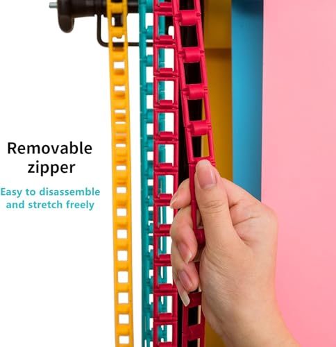 3 Roller Photography Backdrop Background Support Wall Mount Manual Pull Down System for Photo Studio with 6 Expand Bars + 3 Chains + 2 Tri-fold Hooks for Holding 3 Backdrops