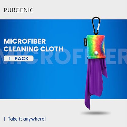 Microfiber Cloth & Glasses Wipes (1 Pack) Lens & Glasses Cleaning Cloth - Eyeglass Cleaner - Camera Lenses & Gadget Delicate Screens - Tie Dye - color: Tie Dye, size: 1 Pack