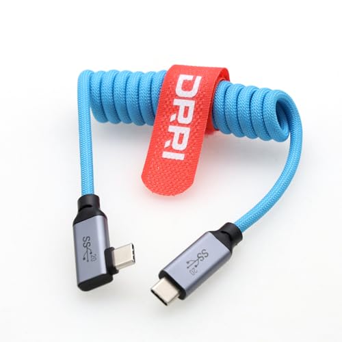 PD USB-C 100W Fast Charging Cable for Sonys FX3 FX30 Canon EOS R8, R7, R6 MARK2, R5,R5C Leica Camera, iPhone 15 Pro/15 Pro Max, MacBook Air,Samsung Galaxy, iPad Pro Smartphone Laptop - color: Blue, size: Right angle-Straight