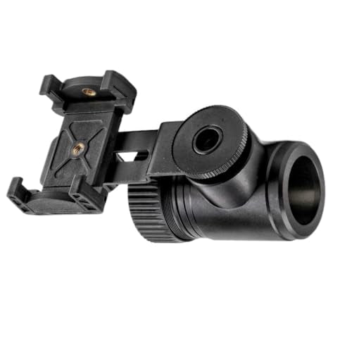 Rifle Scope Smartphone Adapter – Premium Aluminum Camera Mount with Quick Twist Lock & Dual View Angles – Ideal for Hunting, Bird Watching & Target Shooting - size: Smartphone - Scope Phone Mount