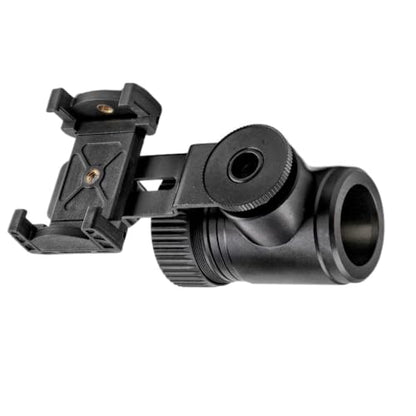 Rifle Scope Smartphone Adapter – Premium Aluminum Camera Mount with Quick Twist Lock & Dual View Angles – Ideal for Hunting, Bird Watching & Target Shooting - size: Smartphone - Scope Phone Mount