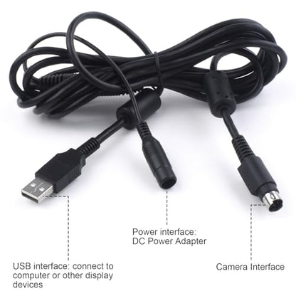 Replacement USB Webcam Power Cable Data Cord Compatible with Logitech PTZ Pro / CC2900e 2900ep CC3500e 3000e Webcam,9.5Ft