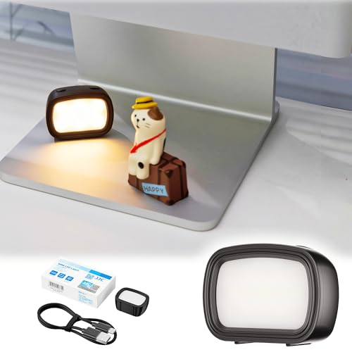 JJC Magnetic Fill Light, Tiny Lights for Hand Craft DIY Miniature and 3D Printed Model Doll House, Rechargeable LED Video Light, 3 Color Modes/Brightness Adjustable, Compact Lightweight Individual - color: 1Pc Light Only