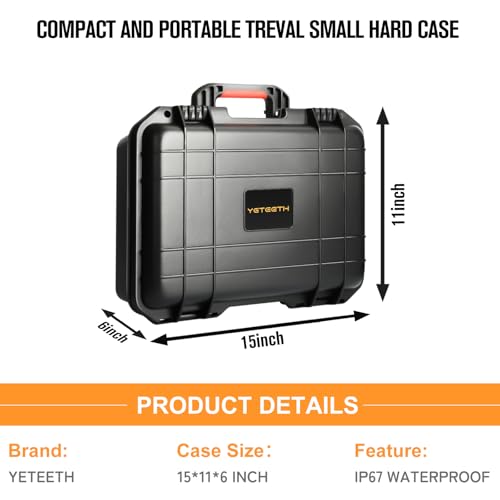 Hard Camera Case for Meeting Owl 3 – Large Capacity Travel Cases for Camera, Power Supply, Cables, Card Holder, and Meeting Accessories | Waterproof Carrying Case for Owl 4+ / 4+ Pro Conference Use