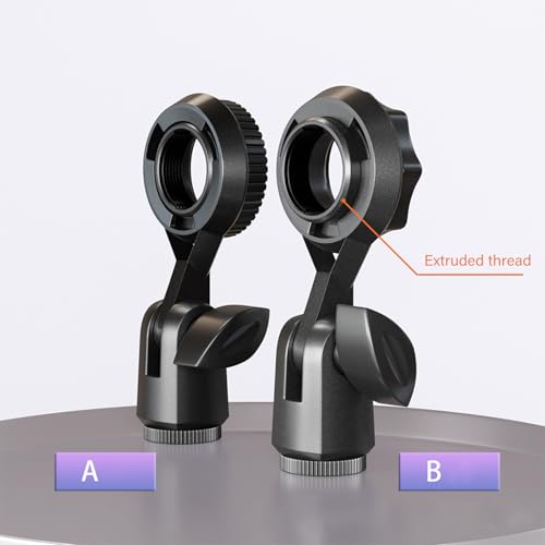 Metal Microphone Clip Microphone Shock Mount Bracket Holder Simple Stand Accessories Use Flexible Angled Desktop Condenser Mic Stand - color: without conversion A