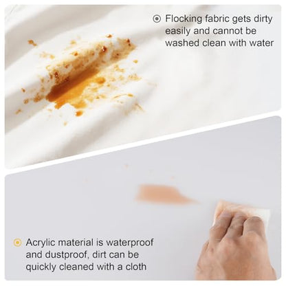 Meking Product Photography Backdrops Dual- Sided Matte and Reflective White Photo Background for Food, Makeup, Jewelry and Other Small Product, 2Pcs 15.7x11.8in Photo Backdrop Boards with 2Pcs Bracket - color: White