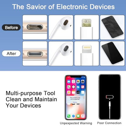Laptop Computer Keyboard Screen Cleaner Kit, 10-in-1 Electronic Earbud Camera Lens Cleaning Brush Pen Tool for Airpod Pro Speaker Watch, Touchscreen Mist Spray for Phone Tablet MacBook PC iPad iPhone