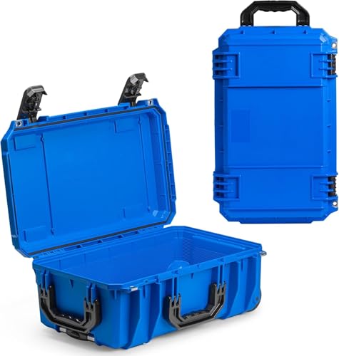 Seahorse 830 Professional Camera Protective Hard Case, TSA Approved, MIL‑Spec, IP67 Waterproof, USA Made for Photographers and Creative Travel Enthusiasts - color: Blue, size: 830, style: Empty