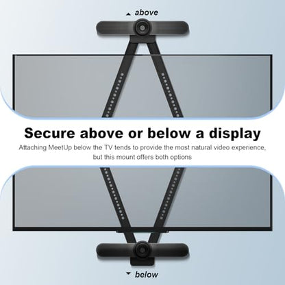 939-001498 TV Mount for Logitech MeetUp HD Video and Audio Conferencing System, TV Mount Compatible with Logitech MeetUp, VESA Standard with Alternating 8mm and 6mm Holes, Part Number 939-001498