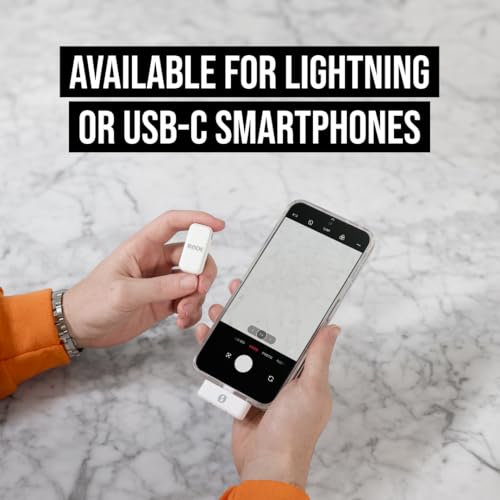 RØDE Wireless Micro - Compact Wireless Microphone, Two Mics with Charge Case for Smartphone Content Creation - USB-C, White | Dual Clip-on Transmitters, USB-C Receiver, Gainassist, Splashproof - color: White