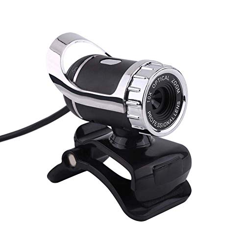 Webcam 480P, Clip on PC Camera, Built in Microphone,12.0M Pixels, 360° Rotating for Computer Laptop Desktop, Plug and Play for Video Broadcasting, Compatible with