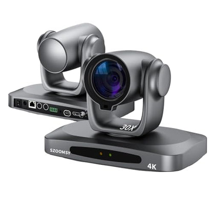 PTZ Camera 4K 30X Optical Zoom AI Auto Tracking - Professional Conference Camera with HDMI/3G-SDI/USB/POE IP Streaming for Church Worship, Education, YouTube Live, Facebook Streaming & Remote Meetings - style: 30X HDMI/SDI/USB/LAN/4K