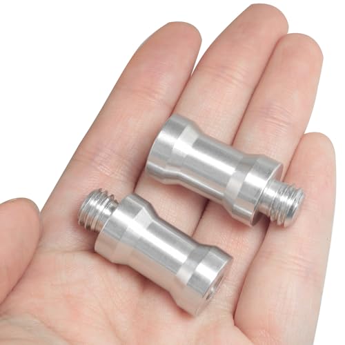 2PCS Light Stand Conversion Screws Interchangeable Tripod Head Accessory Adapter Photo Light Screw Kit for DSLR Cameras Tripod 1/4 Female to 3/8 Male