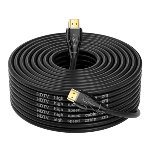 4K HDMI Cable 65ft, High Speed Cables (HDMI2.0,18Gbps,1080P)-Ethernet Audio Return Video 4K HDMI Cable, High Speed Gold Plated Connectors, Compatible with PlayStation Arc PS3 PS4 PC HDTV - size: 65FT