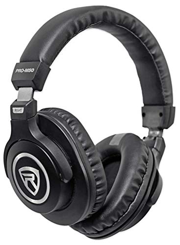 Rockville Z-Stream Bundle: USB Condenser Microphone for Streaming, Podcasting, and Video Calls, PRO-M50 Studio Headphones with Detachable Cable and Case, 2-Items