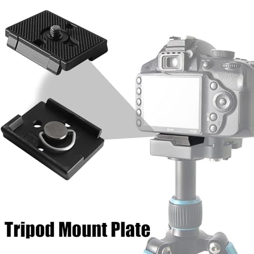 Tripod Quick Release Plate 52mm x 42mm Quick Release Plate Tripod Camera 1/4'' Camera Screw Tripods Mount Plate for 200PL-14 Cameras Quick Release