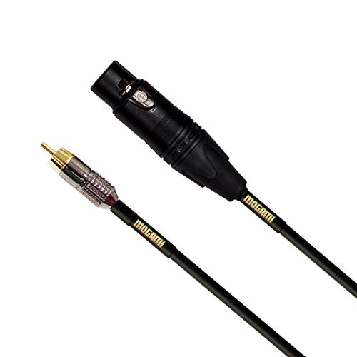 Mogami GOLD XLRF-RCA-12 Unbalanced Audio Adapter Cable, XLR-Female to RCA Male Plug, Gold Contacts, Straight Connectors, 12 Foot - size: 12 Foot