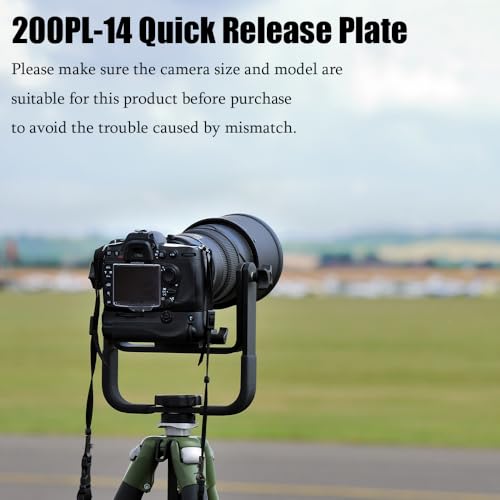 Tripod Quick Release Plate 52mm x 42mm Quick Release Plate Tripod Camera 1/4'' Camera Screw Tripods Mount Plate for 200PL-14 Cameras Quick Release