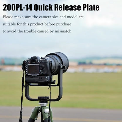 Tripod Quick Release Plate 52mm x 42mm Quick Release Plate Tripod Camera 1/4'' Camera Screw Tripods Mount Plate for 200PL-14 Cameras Quick Release