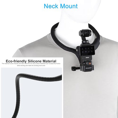 Pellking Flexible Twist Arm Mount Fence Stand for DJI OSMO Pocket 4 3/GoPro/Insta360/Smartphones | Mount for Fence,Tripod, Selfie Stick & Handlebar Accessories