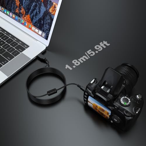 I-USB7 Camera USB Cable Data Transfer Cord Compatible with Pentax Optio Digital Cameras K100D, K200D, E30, E40, E50, E60, E75, E80, L20, L50, MX, P70, P80, S, S4, S40, T20, V10, W10, W20, W30, 50L - size: 5.9 Feet