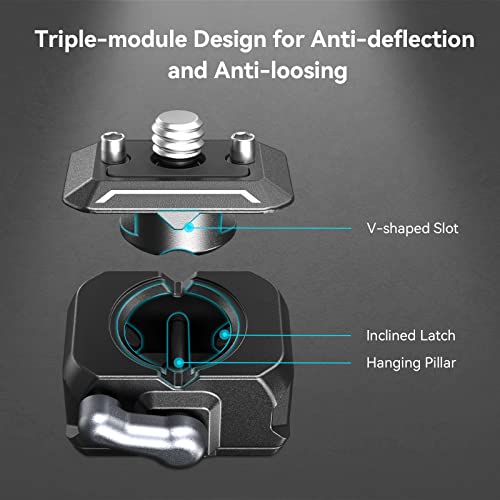 SmallRig Quick Release Ballhead Magic Arm 360° Rotation Articulating Magic Arm with 1/4" Screw, Drop-in HawkLock Camera Clamp for Field Monitor, Camera, Light, Max Load of 5kg, Aluminum Alloy - 3515C - style: Magic Arm