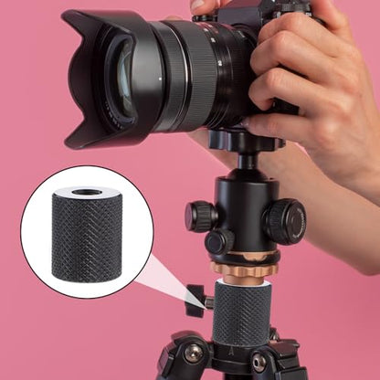 Camera Screw Converter 1/4" to 1/4", 3pcs 1/ 4 " Female Double Threaded Hole Adapter 1/ 4inch Female to Females Tripod Nut Connectors for Magic Arms Tripods Mount Tripod Stand Microphone Stand