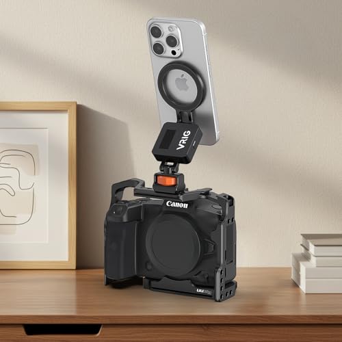 VRIG MG-29 Phone Tripod Mount for MagSafe, Aluminum Magnetic Tripods Phone Mount Adapter with 1/4” Screw Thread & 3/8" for Magsafe Phone Adapter Compatible with iPhone 17 16 15 14 13 12 Series - size: MG-29