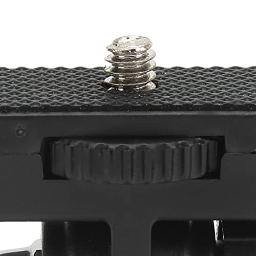 Monitor Ball Head, Compact Portable 180 Degree Adjustable Mini Monitor Head with Rubber Pad, 1/4 Screw Cold Shoe Interface for Camera DSLR