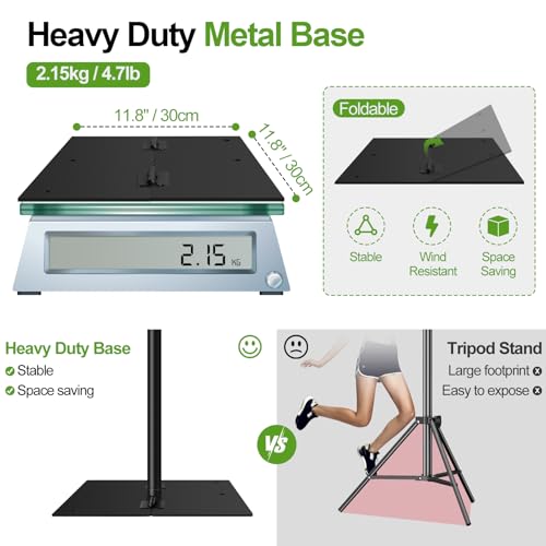 FUDESY Backdrop Stand Heavy Duty, 10x10ft Adjustable Photo Background Pipe and Drape Backdrop Stand Kit with Metal Base for Photography Parties Birthday Video Studio - size: 10x10ft