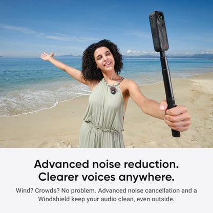 Insta360 Mic Air (1 TX + 1 RX), Noise Cancelling, 300m Range, Wireless Microphone for USB-C iPhone/Android/PC/Mac, Vlog, Streaming - style: Mic Air (1 TX + 1 RX)
