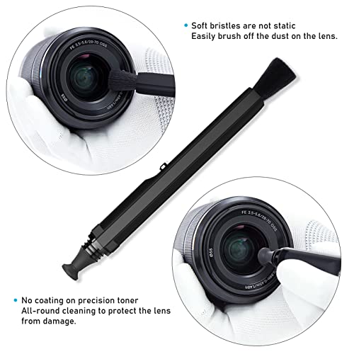VSGO Professional Lens Cleaning Pen, Double-Ended Lens Brush with Soft Brush and Nano Optical Carbon for Camera, Optical Lenses, and Glasses(V-P01E)