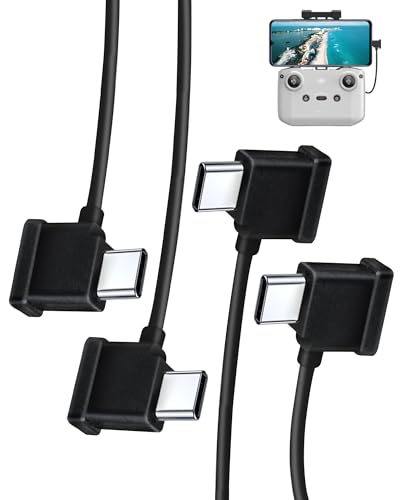 LKTOP 𝟮𝗣𝗰𝘀 RC-N3/N2/N1 RC Cable for DJI RC-N3/N2/N1 Controller, 6.3 in USB C to USB C Cable, Type-C Connector for DJI Mini 5/4/3/2 Series, Mini 4K, Air 3S/3/2S/2, Mavic 3 Series, Neo/Neo 2, Flip - style: RC-N3/N2/N1 Cable (C to C)