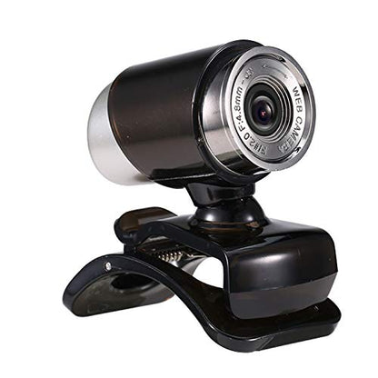GLOGLOW Webcam 480P HD 360 Degree Rotation USB Clip On for Video Conferencing Streaming Online Meetings Plug and Play Setup with Wide Angle View for Remote Workers Content Creators Clear Zoom Calls