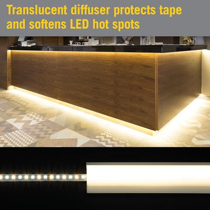 Armacost Lighting Self Adhesive LED Strip Light Diffuser 5-Pack 960061