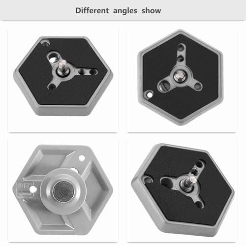 Tbest Hexagon Quick Release Plate for Tripod Camera, bogen Quick Release,Quick Release Plate,Hexagonal Quick Release Plates 3049 1 4 Screw for 030?14 RC0 3063 Photo Studio Acces