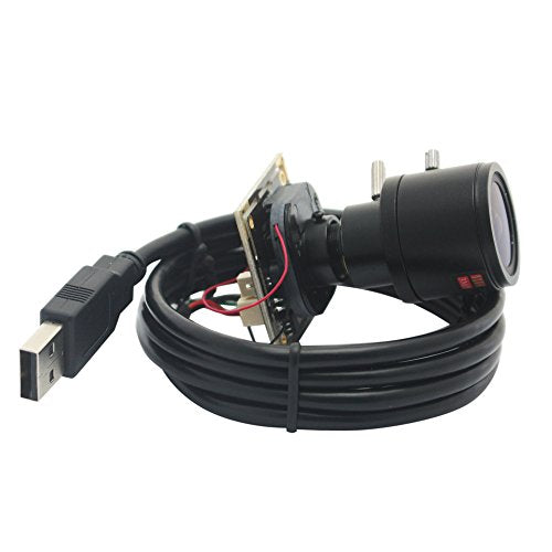 ELP 2.8-12mm varifocal Lens 1080P H.264 Microphone PC Web USB Security Camera for Laptop Manual Zoom Mini UVC USB2.0 Video Audio Webcam Board 2MP CMOS AR0330 Lightburn Laser Camera for Computer - size: 2.8-12mm lens