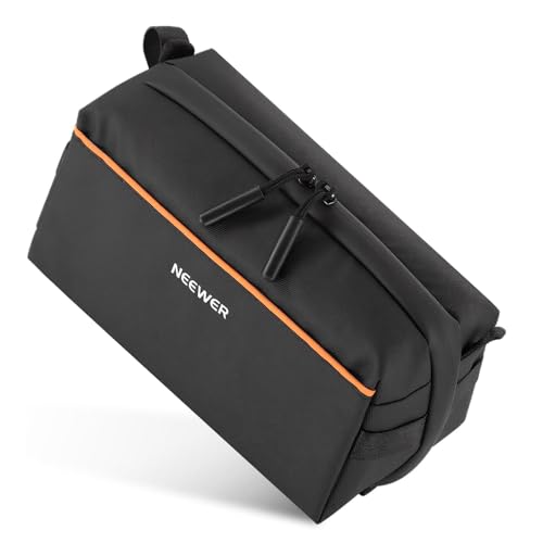 NEEWER Tech Pouch, Splashproof Tech Organizer Storage Case Travel Carry Bag with Multi Compartments Shoulder Strap for Electronics Photography Accessories SD Card Battery Cable Cord Charger, PB024 - style: Pb024