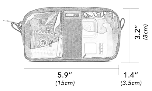 Think Tank Cable Management 5 - Electronics, Accessories, and Gear Organizer Pouch - Small - size: Small 5.9" x 3.2" x 1.4"