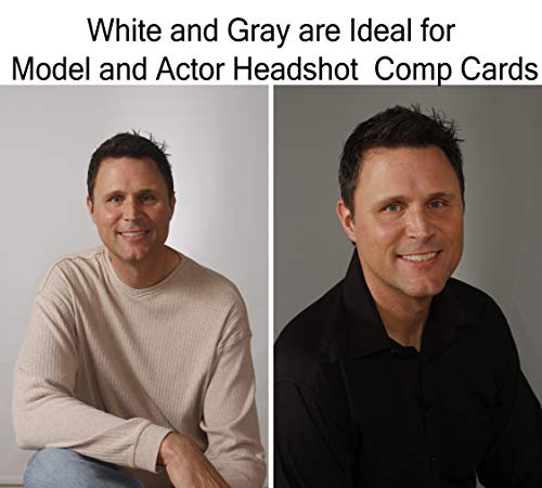 Small Spring-Powered Roll-Up/Pull-Down Background ID Photos (Charcoal Grey) - color: Charcoal Grey