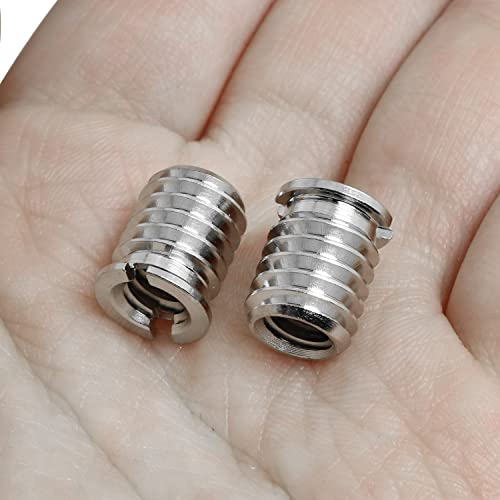 Threaded Screw Adapter LUORNG 6PCS 1/4"-20 Female to 3/8"-16 Male Easy Mount Convert Screw Adapter for DSLR Tripod Monopod, 1/4 inch to 3/8 inch Tripod Thread Adapter