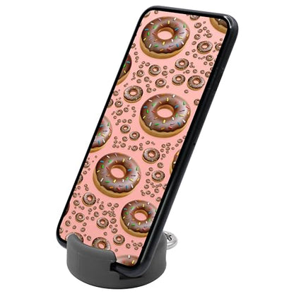 GoDonut Mini – Portable Keychain Cell Phone Stand & Holder – Desk Accessory Perfect for Travel, Office & Nightstand – Compatible with iPad mini and Smartphones - Black - color: Black