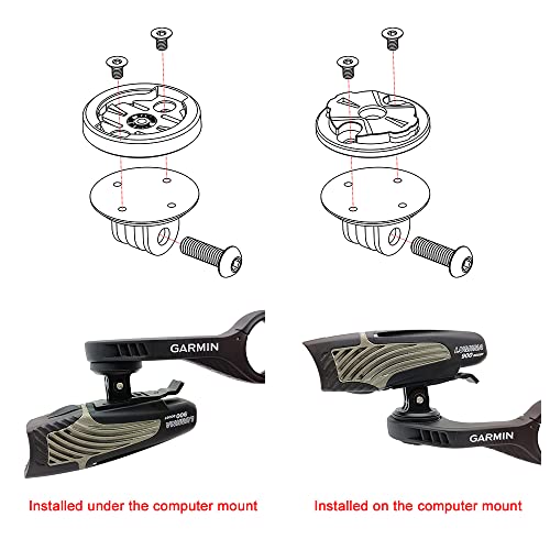 Cestbon Interface Combo Adapter for Garmin Universal Flush Out Front Mount Quick Release Adapter Compatible with Camera or Headlight - color: interface+combo adapter