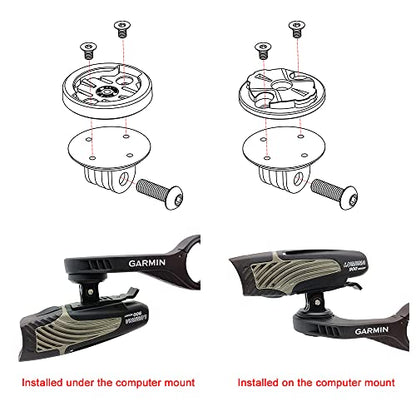 Cestbon Interface Combo Adapter for Garmin Universal Flush Out Front Mount Quick Release Adapter Compatible with Camera or Headlight - color: interface+combo adapter