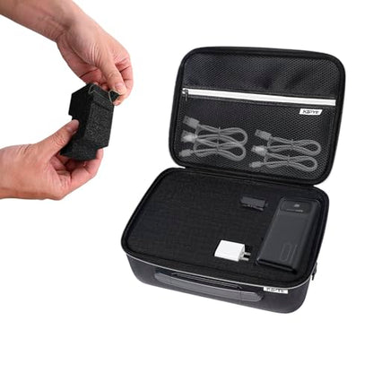 Electronics Organizer Travel Case,DIY Sponge Protection Electronic Organizer Travel Carrying Case Tech Accessories Hard Case Tech Pouch for Mouse Projector Charger Phone Earphone Hard Disk - size: 8.06in*6.25in*2.18in