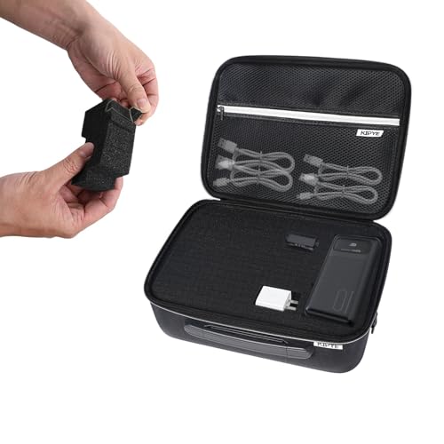 Electronics Organizer Travel Case,DIY Sponge Protection Electronic Organizer Travel Carrying Case Tech Accessories Hard Case Tech Pouch for Mouse Projector Charger Phone Earphone Hard Disk - size: 8.06in*6.25in*2.18in