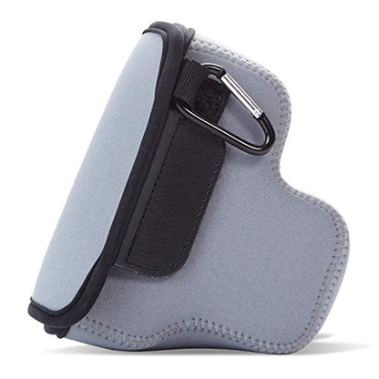 MegaGear MG1957 Ultra Light Neoprene Camera Case Compatible with Sony Alpha 7C, A7 C, A7C II, A7C (18-55mm) - Gray - color: Gray
