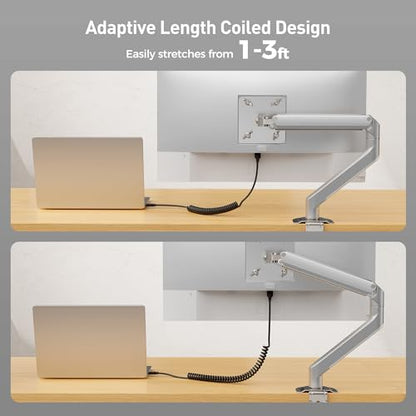Cable Matters 48Gbps 8K Micro HDMI Coiled Cable 1-3ft with 8K@60Hz, 4K@240Hz and HDR Support, Micro HDMI Cable Coiled for Laptops, Cameras, DSLRs, Camcorders, Portable Screens and Monitors - style: Micro HDMI