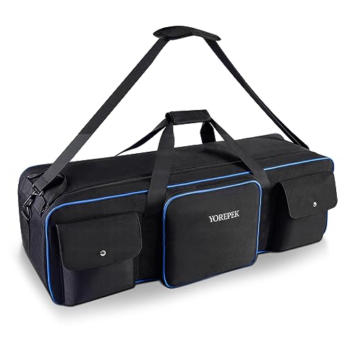 YOREPEK Tripod Carrying Case Bag 40.5", Resistant Light Stand Bag with 2 Protective Pads, Photo Studio Equipment Case fit Tripods Manfrotto, Monopods, Speaker Stands, Umbrellas, Accessories, Travel - color: 40.5*9.5*9.5